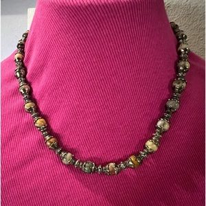 Sterling silver 18 inch handmade necklace.